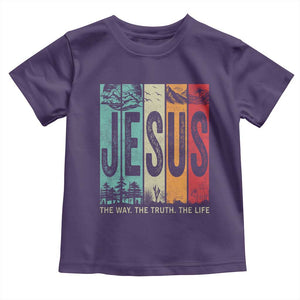 Jesus The Way The Truth The Life Toddler T Shirt Christian Worship TS11 Purple Print Your Wear
