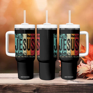 Jesus The Way The Truth The Life Tumbler With Handle Christian Worship TS11 Print Your Wear