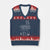 2 Fishes 5 Breads Jesus Feeds The 5000 Christian Bible Verses V-Neck Knit Sweater Vest TS11 Navy Red Print Your Wear