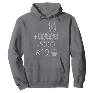 2 Fishes 5 Breads Jesus Feeds The 5000 Christian Bible Verses Hoodie TS11 Charcoal Print Your Wear