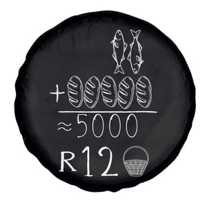 2 Fishes 5 Breads Jesus Feeds The 5000 Christian Bible Verses Spare Tire Cover TS11 Print Your Wear