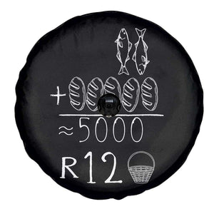 2 Fishes 5 Breads Jesus Feeds The 5000 Christian Bible Verses Spare Tire Cover TS11 Print Your Wear