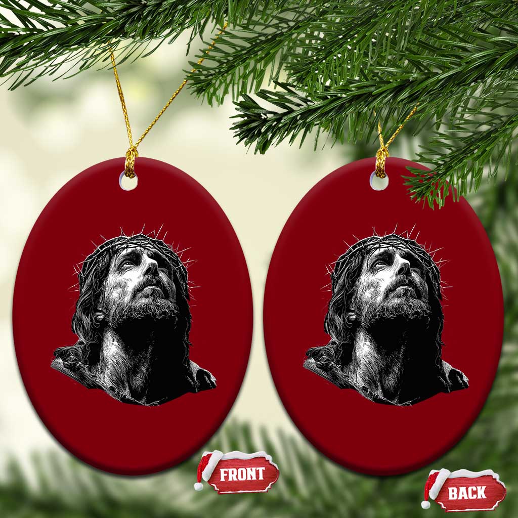 Jesus Christ Religious Christian Faith Crown Of Thorns Ceramic Ornament TS11 Print Your Wear
