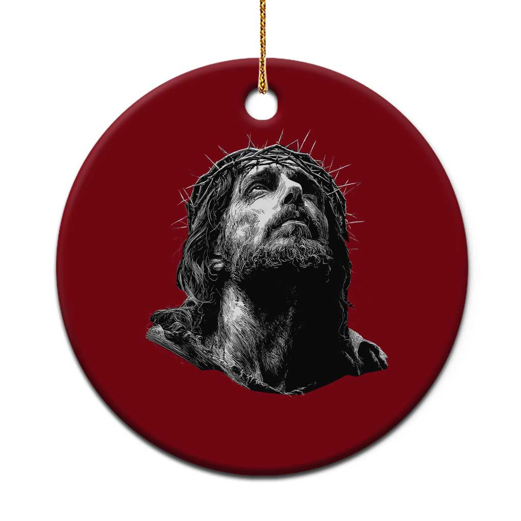 Jesus Christ Religious Christian Faith Crown Of Thorns Ceramic Ornament TS11 1pc Red Print Your Wear