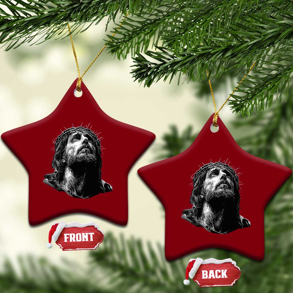 Jesus Christ Religious Christian Faith Crown Of Thorns Ceramic Ornament TS11 Print Your Wear