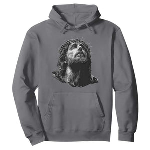 Jesus Christ Religious Christian Faith Crown Of Thorns Hoodie TS11 Charcoal Print Your Wear