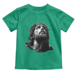 Jesus Christ Religious Christian Faith Crown Of Thorns Toddler T Shirt TS11 Irish Green Print Your Wear