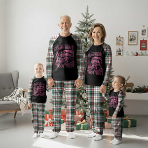 Funny I Am Not Always A Train Wreck Just Kidding Toot Toot Plaid Pajama Set Pink Train TS11 Christmas Plaid Print Your Wear
