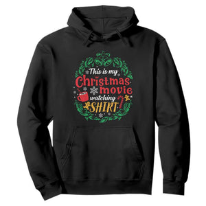 This Is My Christmas Movie Watching Shirt Hoodie Gingerbread Cocoa TS11 Black Print Your Wear