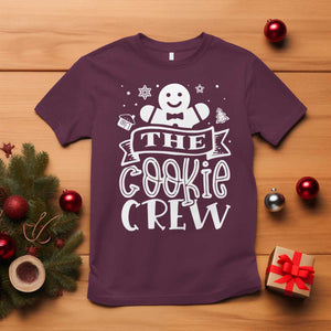 Funny The Cookie Crew T Shirt Christmas Baking Team Gingerbread TS11 Maroon Print Your Wear