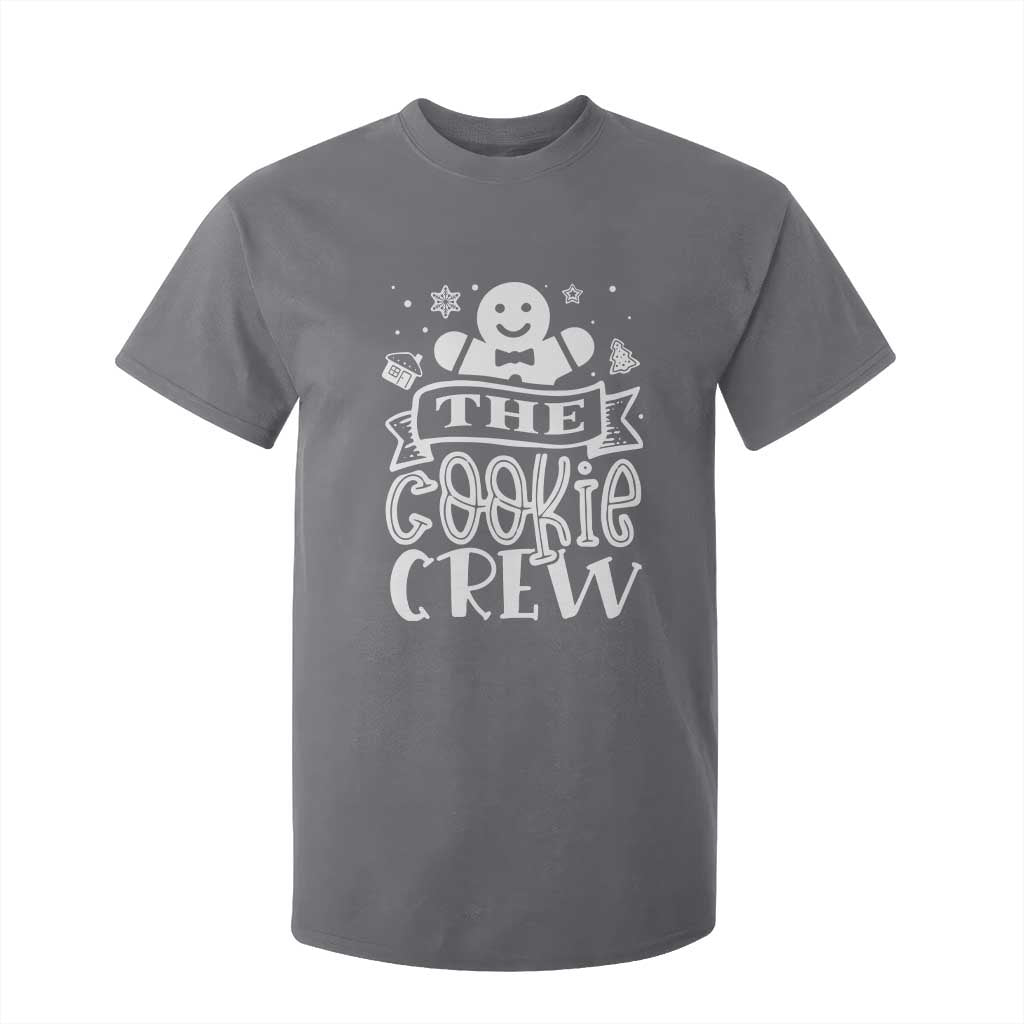 Funny The Cookie Crew T Shirt For Kid Christmas Baking Team Gingerbread TS11 Charcoal Print Your Wear