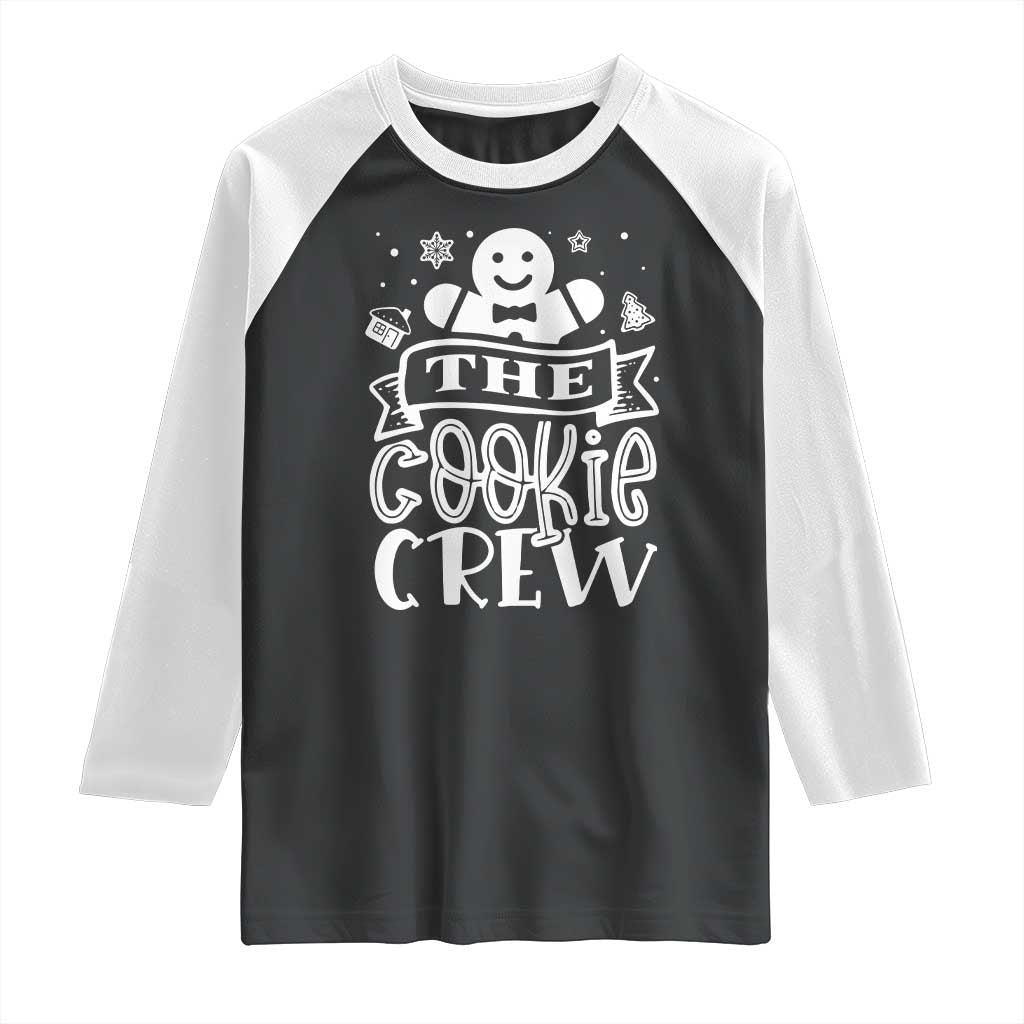 Funny The Cookie Crew Raglan Shirt Christmas Baking Team Gingerbread TS11 Black White Print Your Wear