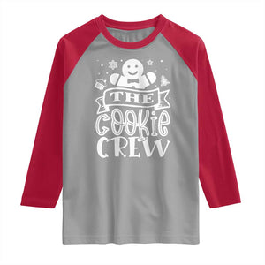 Funny The Cookie Crew Raglan Shirt Christmas Baking Team Gingerbread TS11 Sport Gray Red Print Your Wear