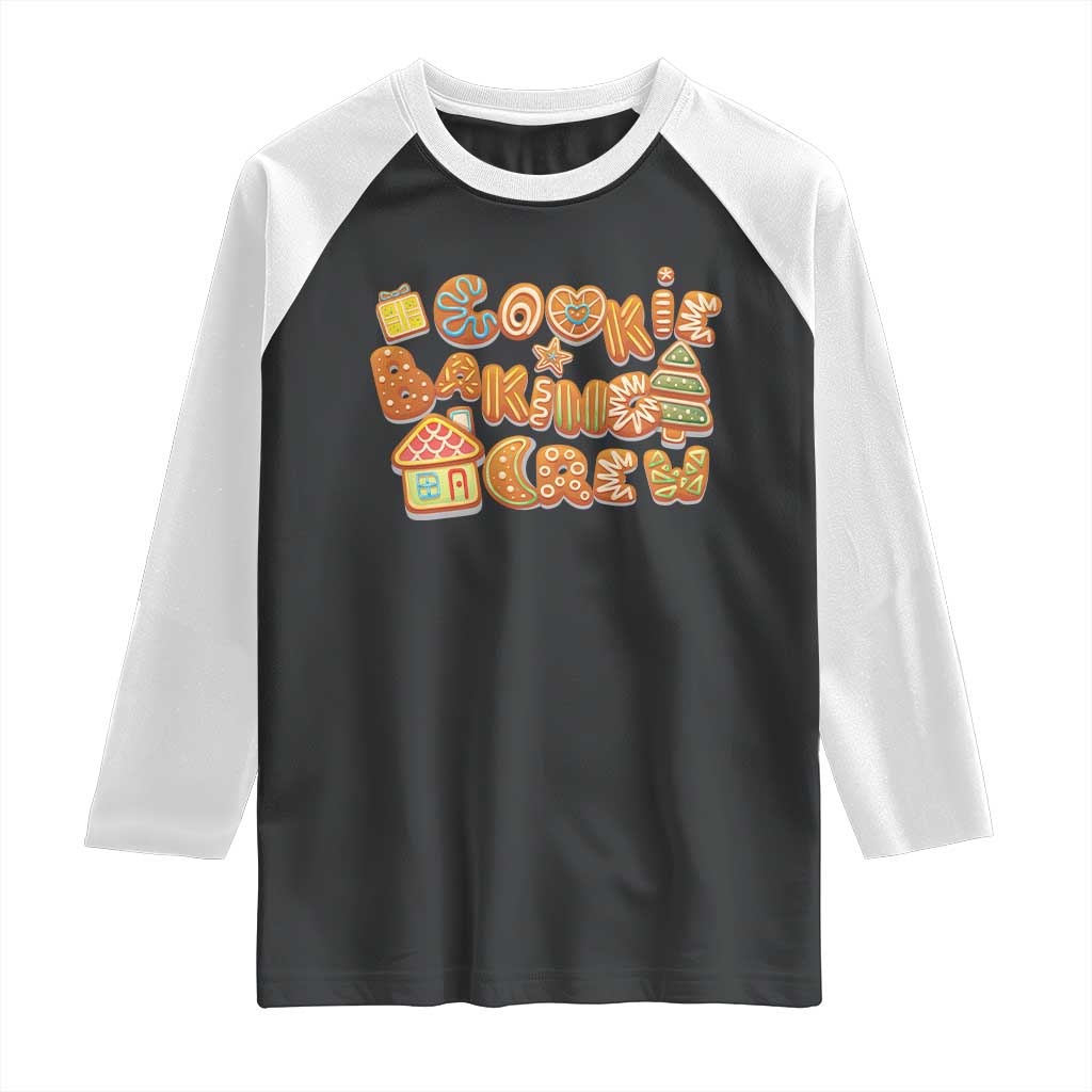Funny Christmas Baking Raglan Shirt Cookie Baking Crew Family Matching TS11 Black White Print Your Wear