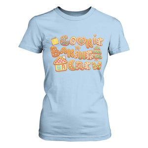 Funny Christmas Baking T Shirt For Women Cookie Baking Crew Family Matching TS11 Light Blue Print Your Wear