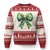 Funny Xmas Coquette Ugly Christmas Sweater Green Xmas Tree Bow TS11 Red Print Your Wear