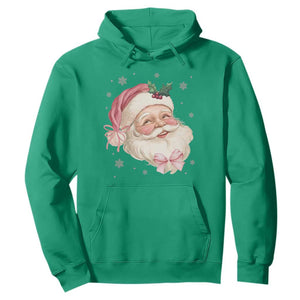 Christmas Coquette Pink Santa Bow Hoodie TS11 Irish Green Print Your Wear