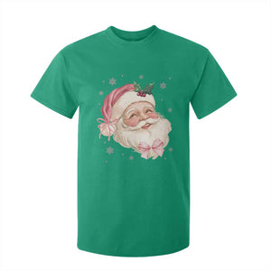 Christmas Coquette Pink Santa Bow T Shirt For Kid TS11 Irish Green Print Your Wear
