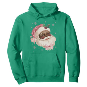 Christmas Coquette Pink Black Santa Bow Hoodie TS11 Irish Green Print Your Wear