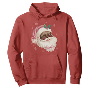 Christmas Coquette Pink Black Santa Bow Hoodie TS11 Red Print Your Wear