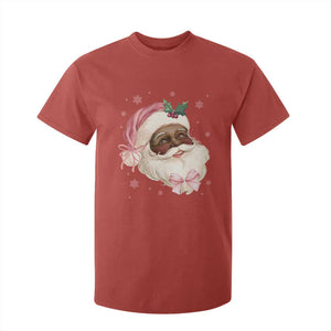 Christmas Coquette Pink Black Santa Bow T Shirt For Kid TS11 Red Print Your Wear
