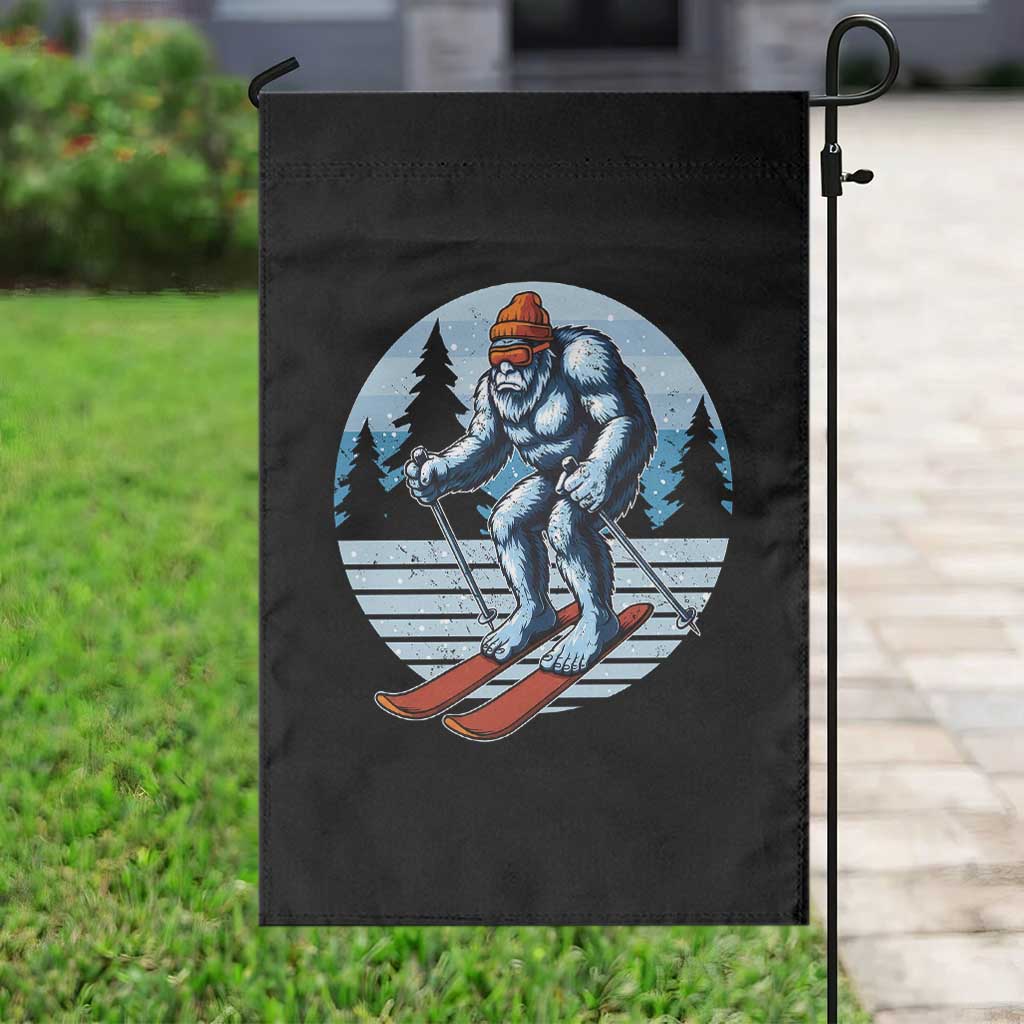 Funny Skiing Bigfoot Ski Winter Sport Yeti Snowboarder Skier Garden Flag TS11 Print Your Wear