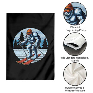 Funny Skiing Bigfoot Ski Winter Sport Yeti Snowboarder Skier Garden Flag TS11 Print Your Wear
