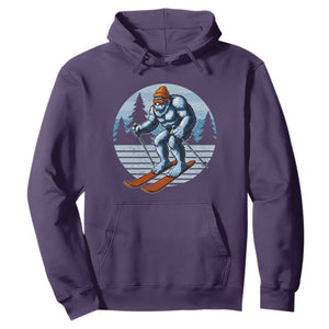 Funny Skiing Bigfoot Ski Winter Sport Yeti Snowboarder Skier Hoodie TS11 Purple Print Your Wear