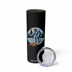 Funny Skiing Bigfoot Ski Winter Sport Yeti Snowboarder Skier Skinny Tumbler TS11 Print Your Wear