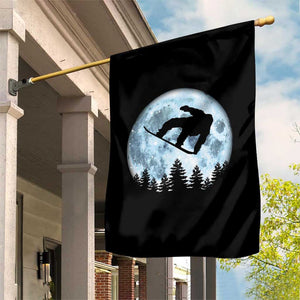 Snowboard Moon Snowboarding Winter Sports Garden Flag TS11 Print Your Wear