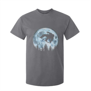 Snowboard Moon Snowboarding Winter Sports T Shirt For Kid TS11 Charcoal Print Your Wear
