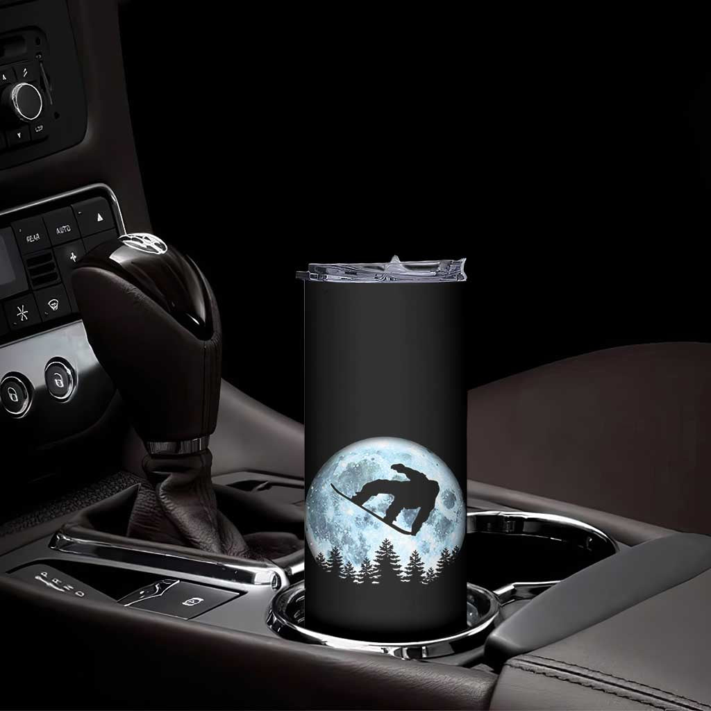 Snowboard Moon Snowboarding Winter Sports Skinny Tumbler TS11 Print Your Wear