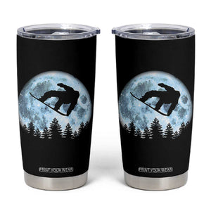 Snowboard Moon Snowboarding Winter Sports Tumbler Cup TS11 Black Print Your Wear