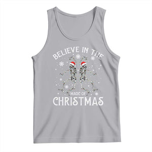 Funny Believe In The Magic Of Christmas Tank Top Xmas Skeleton TS11 Athletic Heather Print Your Wear