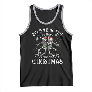 Funny Believe In The Magic Of Christmas Tank Top Xmas Skeleton TS11 Black Athletic Heather Print Your Wear