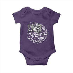 Nordic Christmas Krampus Baby Onesie Have The Christmas You Deserve Horror Xmas TS11 Purple Print Your Wear