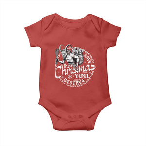 Nordic Christmas Krampus Baby Onesie Have The Christmas You Deserve Horror Xmas TS11 Red Print Your Wear