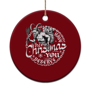 Nordic Christmas Krampus Ceramic Ornament Have The Christmas You Deserve Horror Xmas TS11 1pc Red Print Your Wear
