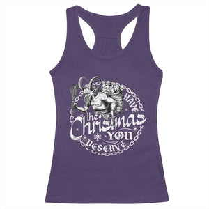 Nordic Christmas Krampus Racerback Tank Top Have The Christmas You Deserve Horror Xmas TS11 Purple Print Your Wear