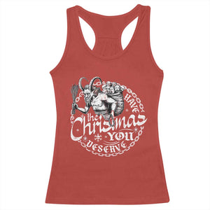 Nordic Christmas Krampus Racerback Tank Top Have The Christmas You Deserve Horror Xmas TS11 Red Print Your Wear