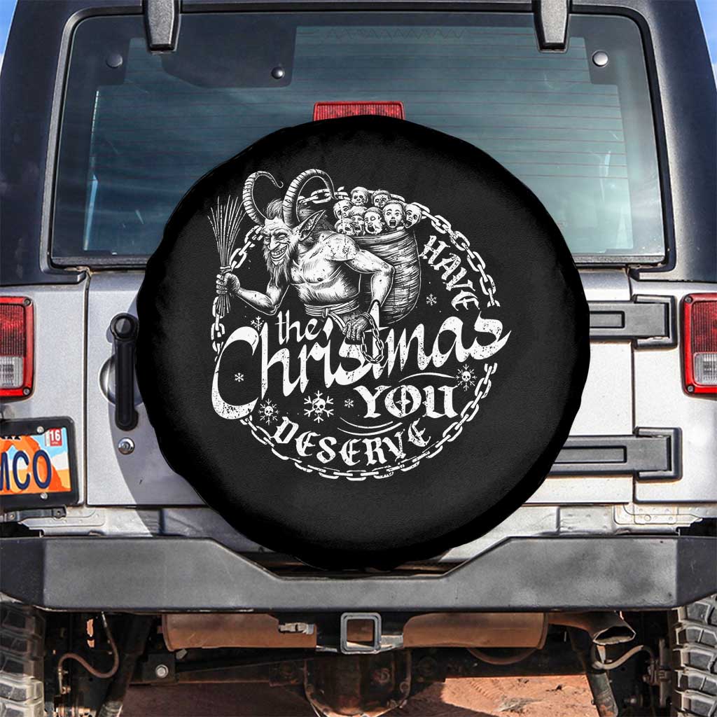 Nordic Christmas Krampus Spare Tire Cover Have The Christmas You Deserve Horror Xmas TS11 No hole Black Print Your Wear