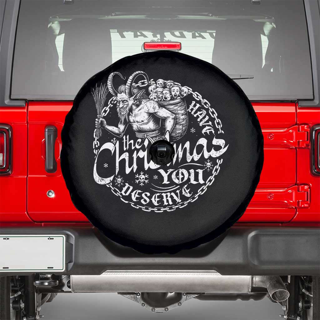 Nordic Christmas Krampus Spare Tire Cover Have The Christmas You Deserve Horror Xmas TS11 Black Print Your Wear