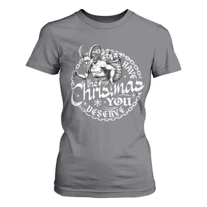 Nordic Christmas Krampus T Shirt For Women Have The Christmas You Deserve Horror Xmas TS11 Charcoal Print Your Wear
