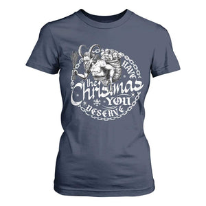 Nordic Christmas Krampus T Shirt For Women Have The Christmas You Deserve Horror Xmas TS11 Navy Print Your Wear