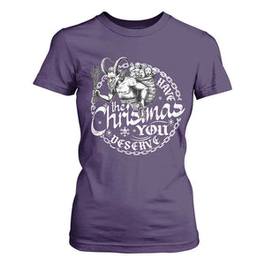 Nordic Christmas Krampus T Shirt For Women Have The Christmas You Deserve Horror Xmas TS11 Purple Print Your Wear