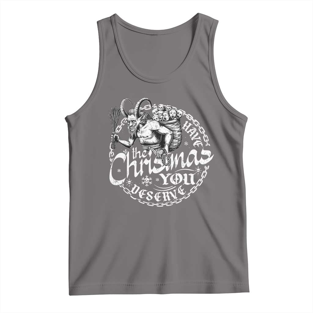 Nordic Christmas Krampus Tank Top Have The Christmas You Deserve Horror Xmas TS11 Deep Heather Print Your Wear