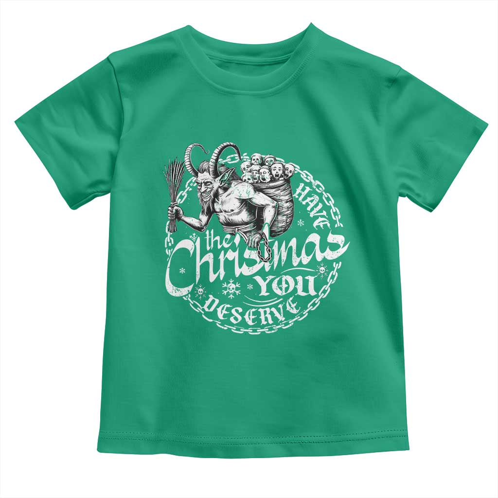 Nordic Christmas Krampus Toddler T Shirt Have The Christmas You Deserve Horror Xmas TS11 Irish Green Print Your Wear