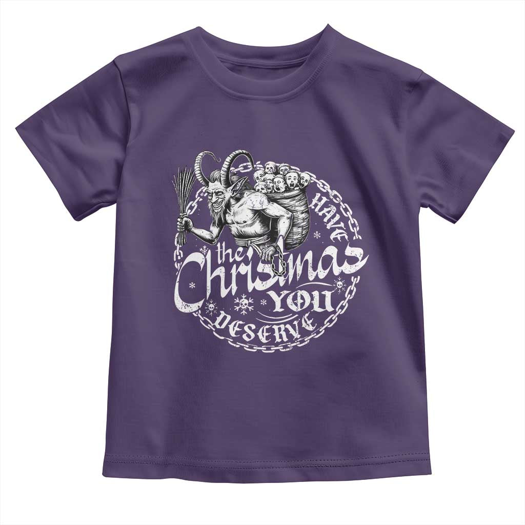Nordic Christmas Krampus Toddler T Shirt Have The Christmas You Deserve Horror Xmas TS11 Purple Print Your Wear