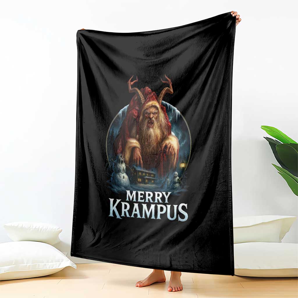 Christmas Krampus Throw Blanket Merry Krampus Pagan Yule Nordic Xmas TS11 Print Your Wear
