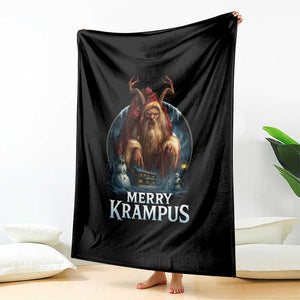 Christmas Krampus Throw Blanket Merry Krampus Pagan Yule Nordic Xmas TS11 Print Your Wear